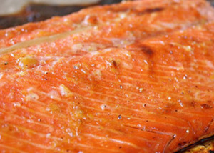 Broiled Salmon with Citrus Glaze