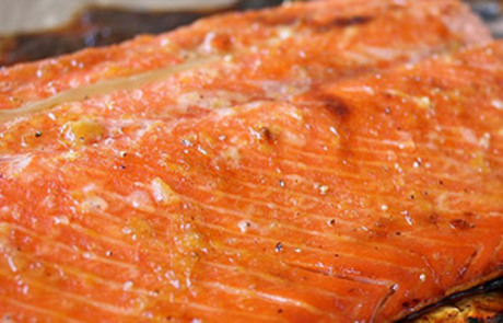 Broiled Salmon with Citrus Glaze